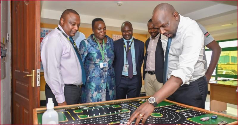 Roads and Transport CS Kipchumba Murkomen with NTSA officials.